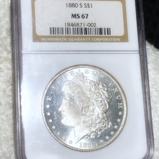 1880-S Morgan Silver Dollar NGC - MS67