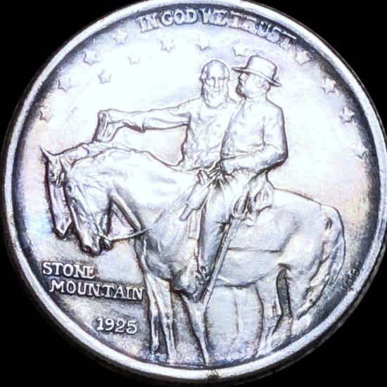 1925 Stone Mountain Half Dollar CLOSELY UNC