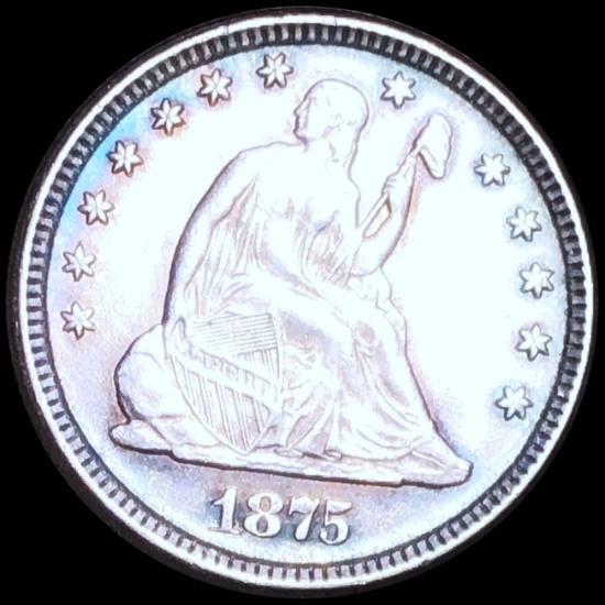 1875 Seated Liberty Quarter UNCIRCULATED
