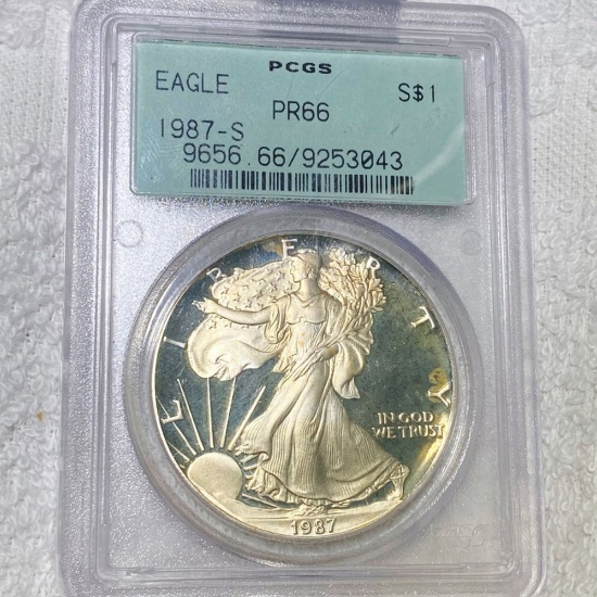 1987-S Silver Eagle PCGS - PR66