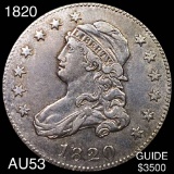 1820 Capped Bust Quarter CHOICE AU