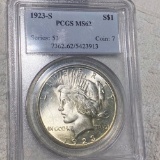 1923-S Silver Peace Dollar PCGS - MS62