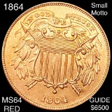 1864 Two Cent Piece CHOICE BU RED SML MOTTO