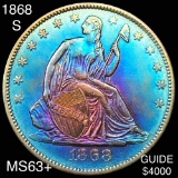 1868-S Seated Half Dollar CHOICE BU
