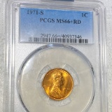 1971-S Lincoln Memorial Cent PCGS - MS66+ RD