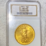1924 $20 Gold Double Eagle NGC - MS63
