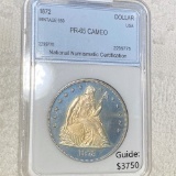 1872 Seated Liberty Dollar NNC - PR 65 CAMEO