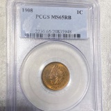 1908 Indian Head Penny PCGS - MS 65 RD