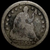 1853 Seated Half Dime NICELY CIRCULATED