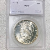 1923-S Silver Peace Dollar SEGS - MS62