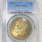 1882-S Morgan Silver Dollar PCGS - MS64