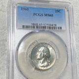 1960 Washington Silver Quarter PCGS - MS65