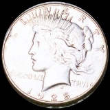 1928-S Silver Peace Dollar LIGHTLY CIRCULATED