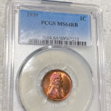 1930 Lincoln Wheat Penny PCGS - MS 64 RB