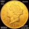1891-CC $20 Gold Double Eagle CHOICE BU