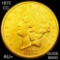 1875-CC $20 Gold Double Eagle AU+