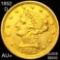 1852-D $2.50 Gold Quarter Eagle AU+