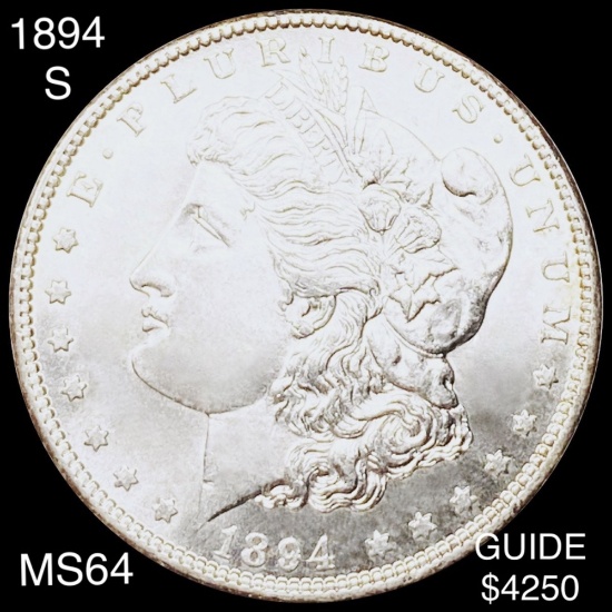 1894-S Morgan Silver Dollar CHOICE BU