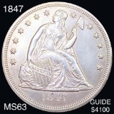 1847 Seated Liberty Dollar CHOICE BU