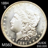 1884-S Morgan Silver Dollar CHOICE BU