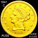 1841-C $2.50 Gold Quarter Eagle CHOICE AU