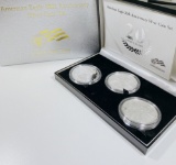 2006 20th Ann. Silver Eagle 3 Coin Set GEM UNC/PR