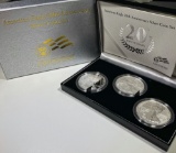 2006 20th Ann. Silver Eagle 3 Coin Set GEM BU/PR