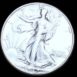 1942-D Walking Half Dollar ABOUT UNCIRCULATED