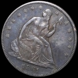1861 Seated Half Dollar NEARLY UNCIRCULATED