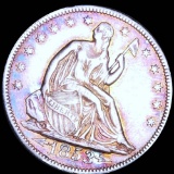 1853 Seated Half Dollar AU+