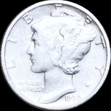 1930-S Mercury Silver Dime NEARLY UNCIRCULATED