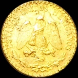 1945 Mexican Gold 2 Pesos UNCIRCULATED