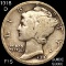 1916-D Mercury Silver Dime NICELY CIRCULATED