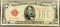 1928 US $5 Red Seal Bill ABOUT UNCIRCULATED