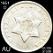 1851-O Three Cent Silver AU