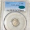 1857 Seated Half Dime PCGS - MS 65 CAC