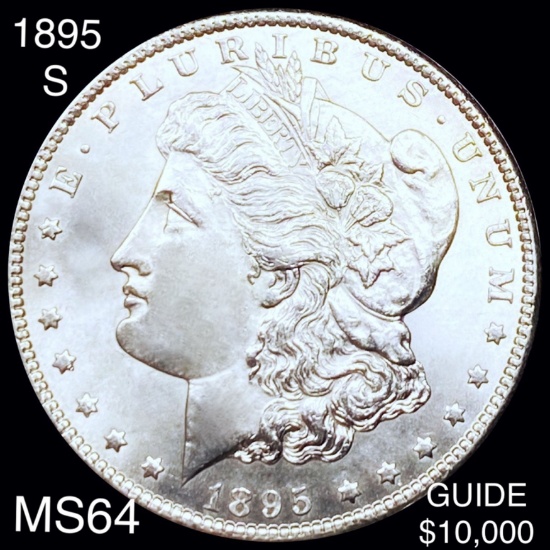 1895-S Morgan Silver Dollar CHOICE BU