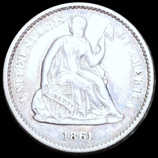 1861 Seated Liberty Half Dime UNCIRCULATED