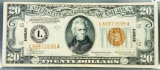 1934 US $20 Brown Seal Hawaii Bill UNCIRCULATED