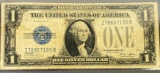 1928 US $1 Blue Seal Bill LIGHTLY CIRCULATED