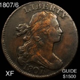 1807/6 Draped Bust Large Cent XF