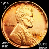 1914-D Lincoln Wheat Penny CHOICE BU RED