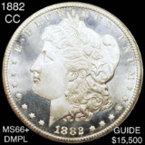 1882-CC Morgan Silver Dollar SUPERB GEM BU DMPL
