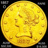 1857-O $10 Gold Eagle CHOICE AU