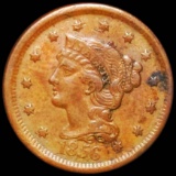 1856 Braided Hair Large Cent LIGHTLY CIRCULATED