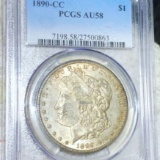 1890-CC Morgan Silver Dollar PCGS - AU58