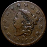 1816 Coronet Head Large Cent LIGHTLY CIRCULATED