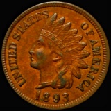 1893 Indian Head Penny NEARLY UNCIRCULATED