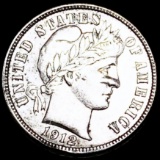 1912-D Barber Silver Dime NEARLY UNCIRCULATED