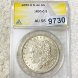 1890-O Morgan Silver Dollar ANACS - AU55
